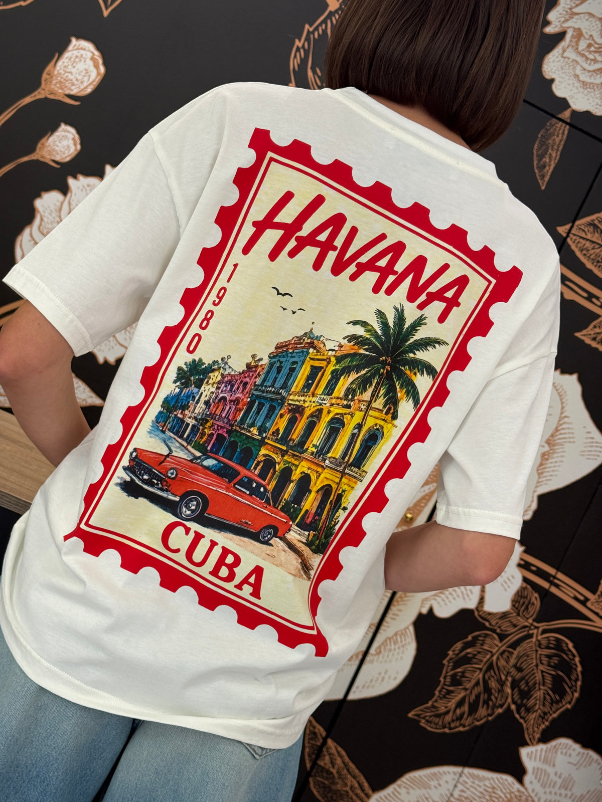 T-shirt latte stampa Havana - Haveone