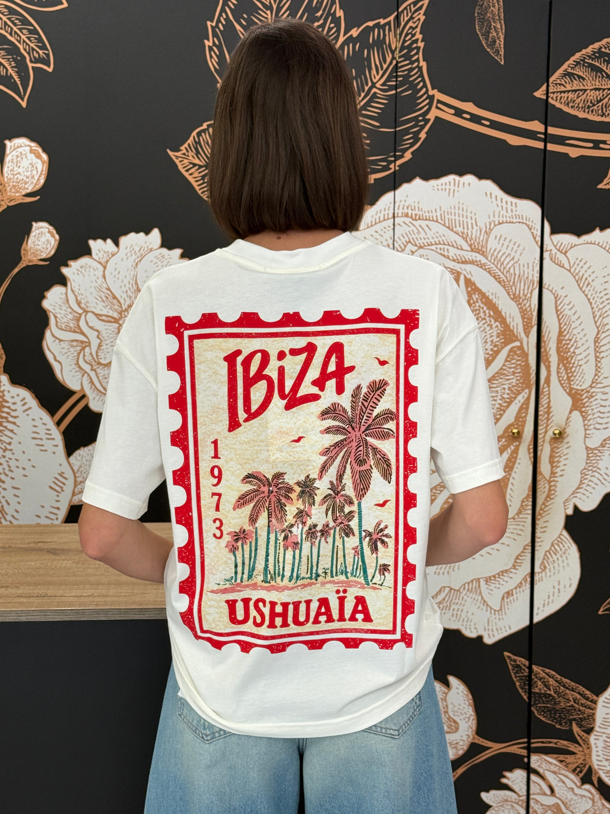 T-shirt latte stampa Ibiza - Haveone