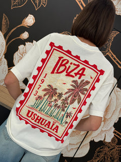 T-shirt latte stampa Ibiza - Haveone