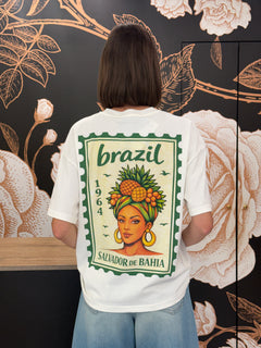 T-shirt latte stampa Brazil  - Haveone