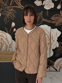 Piumino 100grammi con impunture cammello  - Haveone