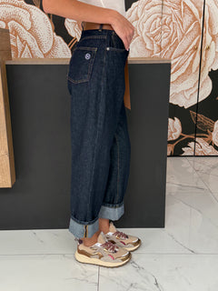 Jeans simil carrot MANDY blu scuro - Haveone