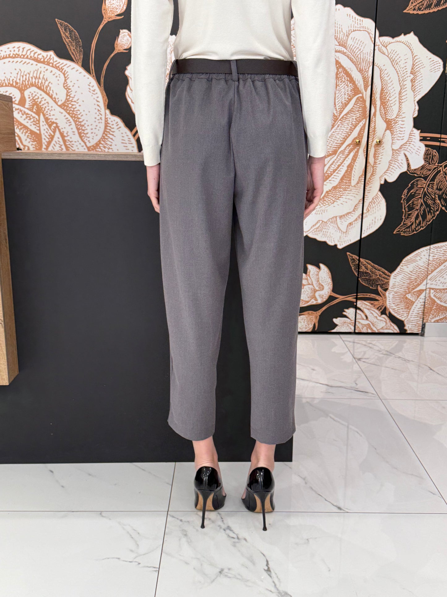 Pantalone basic grigio - HaveOne