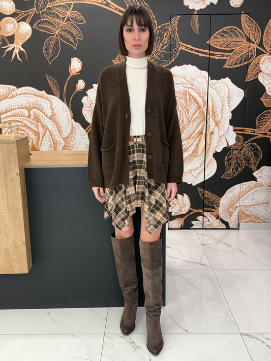 Mini fantasia check marrone - HaveOne