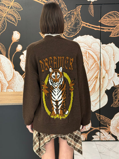 Cardigan marrone tigre dreamer  - HaveOne