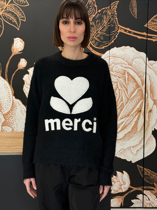 Maglia Merci nera - Souvenir Clubbing