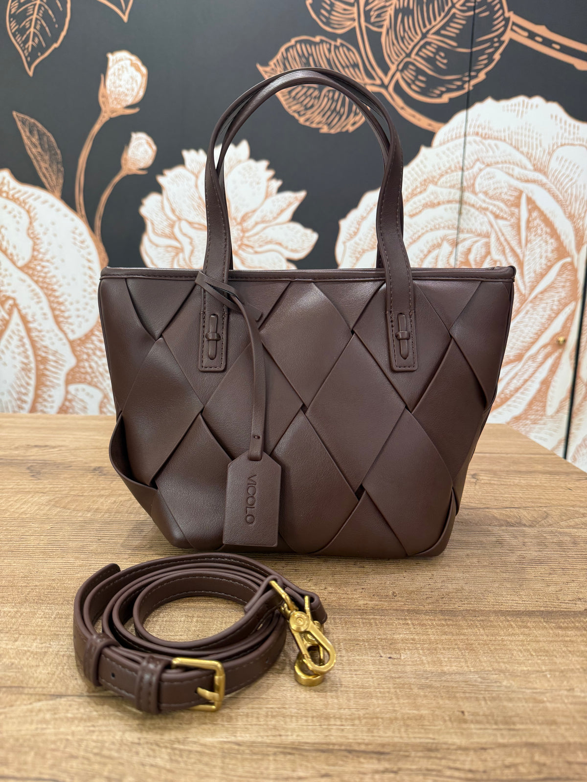 Borsa modello HOSHI small moka - Vicolo