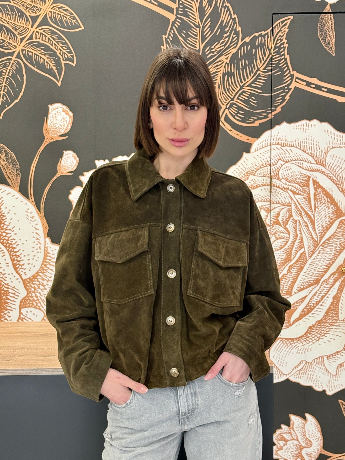 Giacca modello bomber in crosta - Vicolo