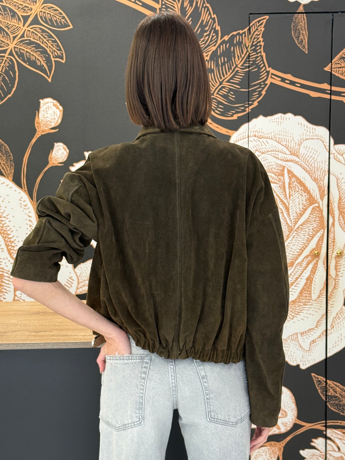 Giacca modello bomber in crosta - Vicolo