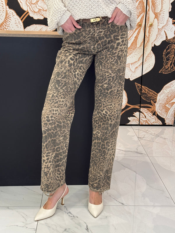 Pantalone STAMPA animalier MELODY - HAVEONE