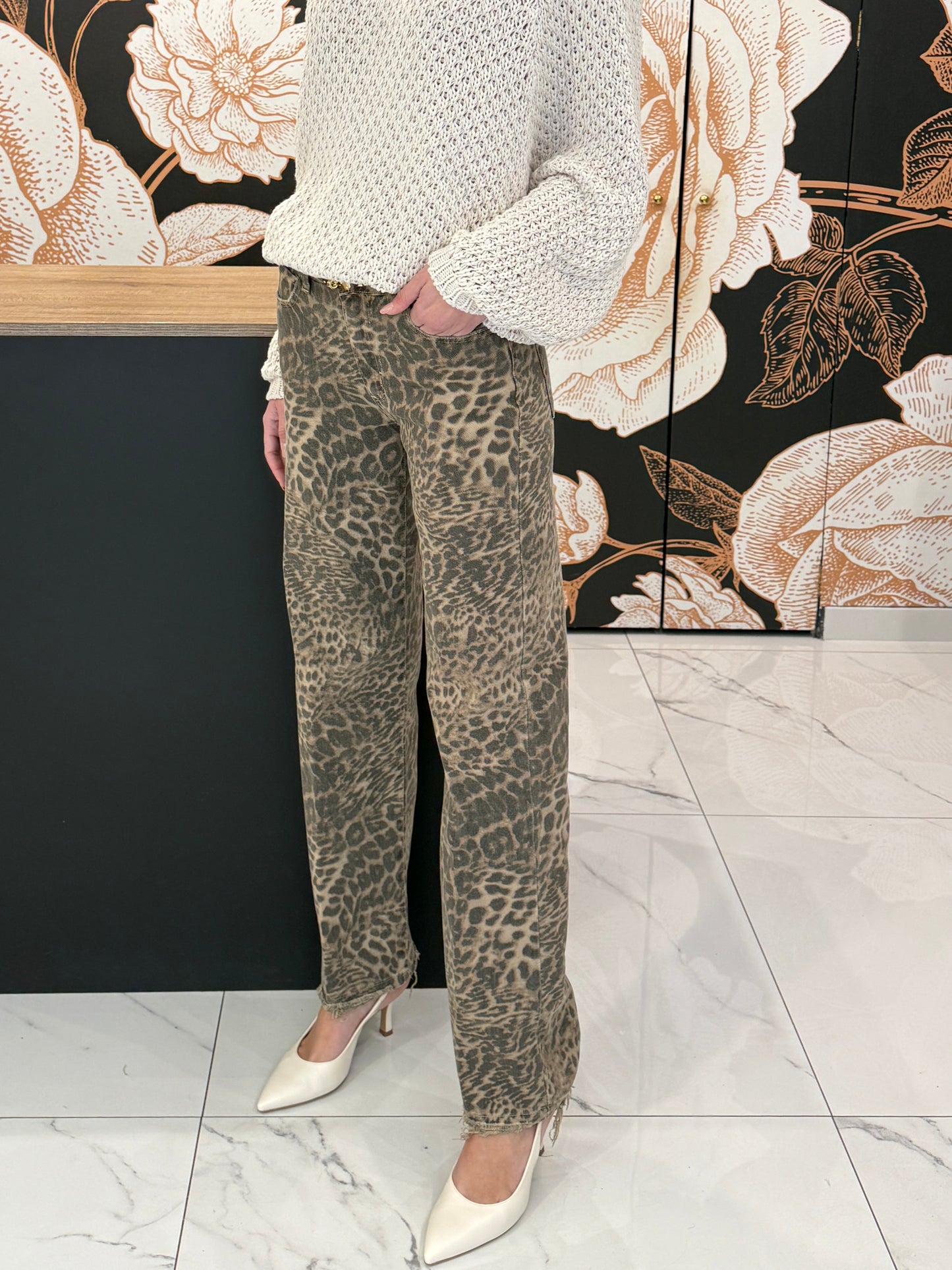 Pantalone STAMPA animalier MELODY - HAVEONE