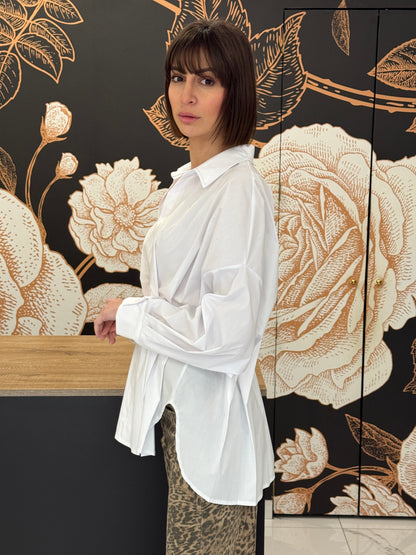 Camicia con pieghe bianca - HAVEONE