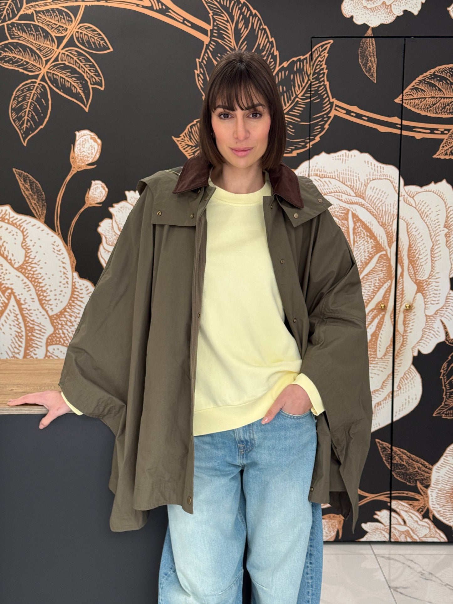 Felpa girocollo in cotone giallo pulcino - Vicolo