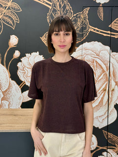 T-shirt in lurex moro  - Kontatto
