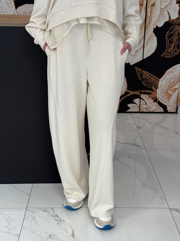 Pantalone soft touch con impunture - Kontatto