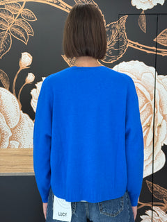 Cardigan doppio filo bluette - Haveone