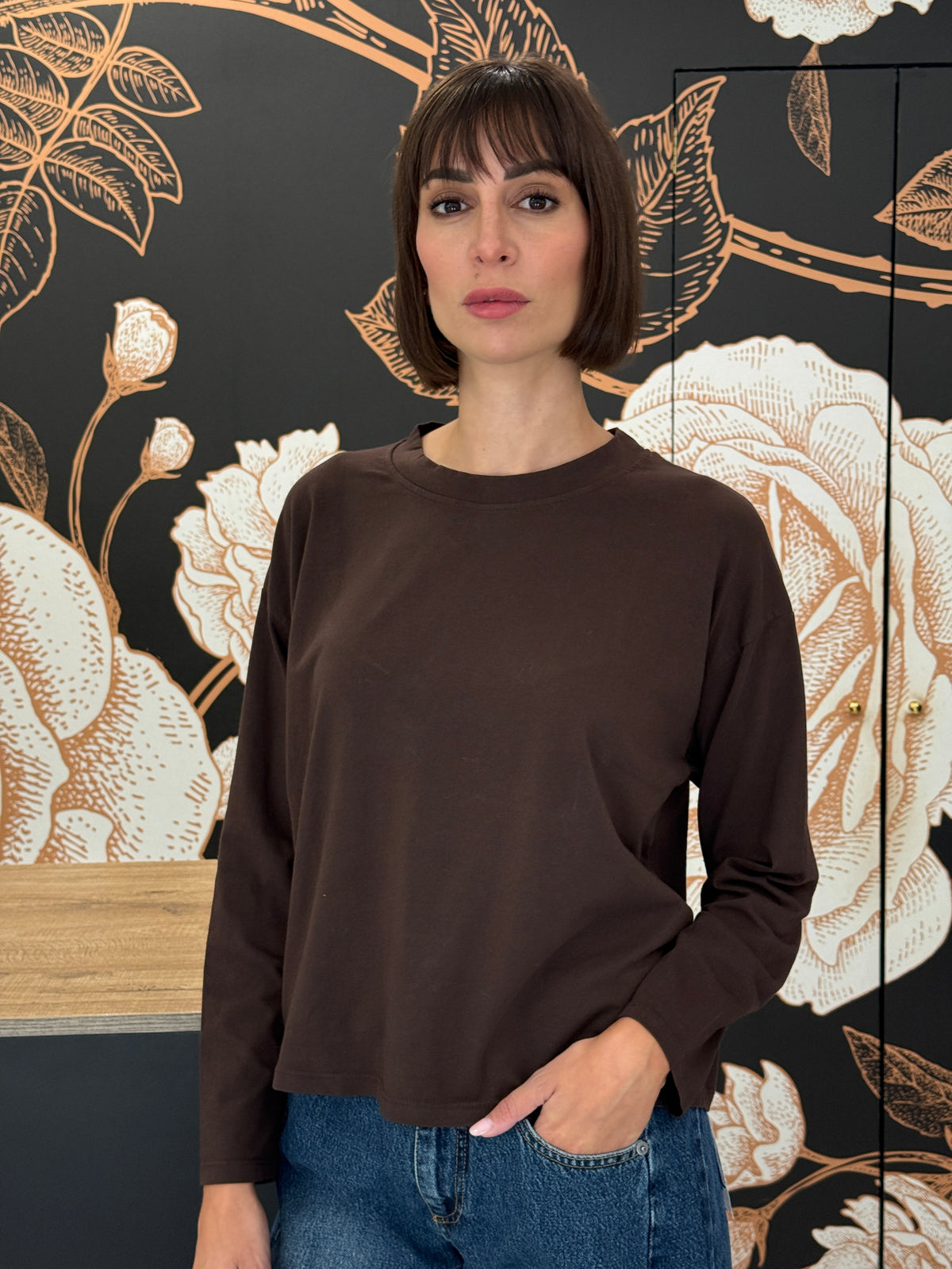 Maglia scatola paricollo moro - Haveone