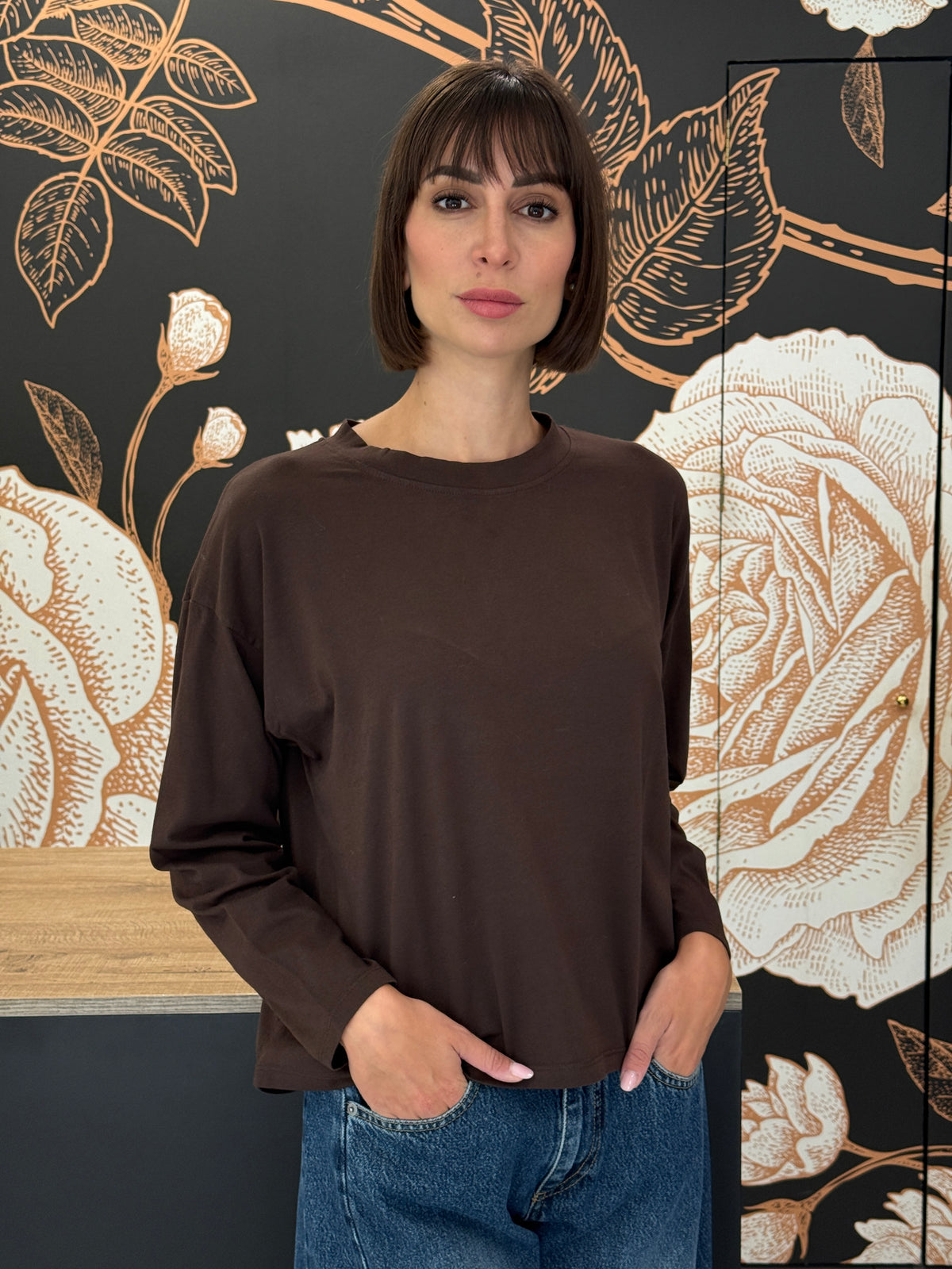 Maglia scatola paricollo moro - Haveone