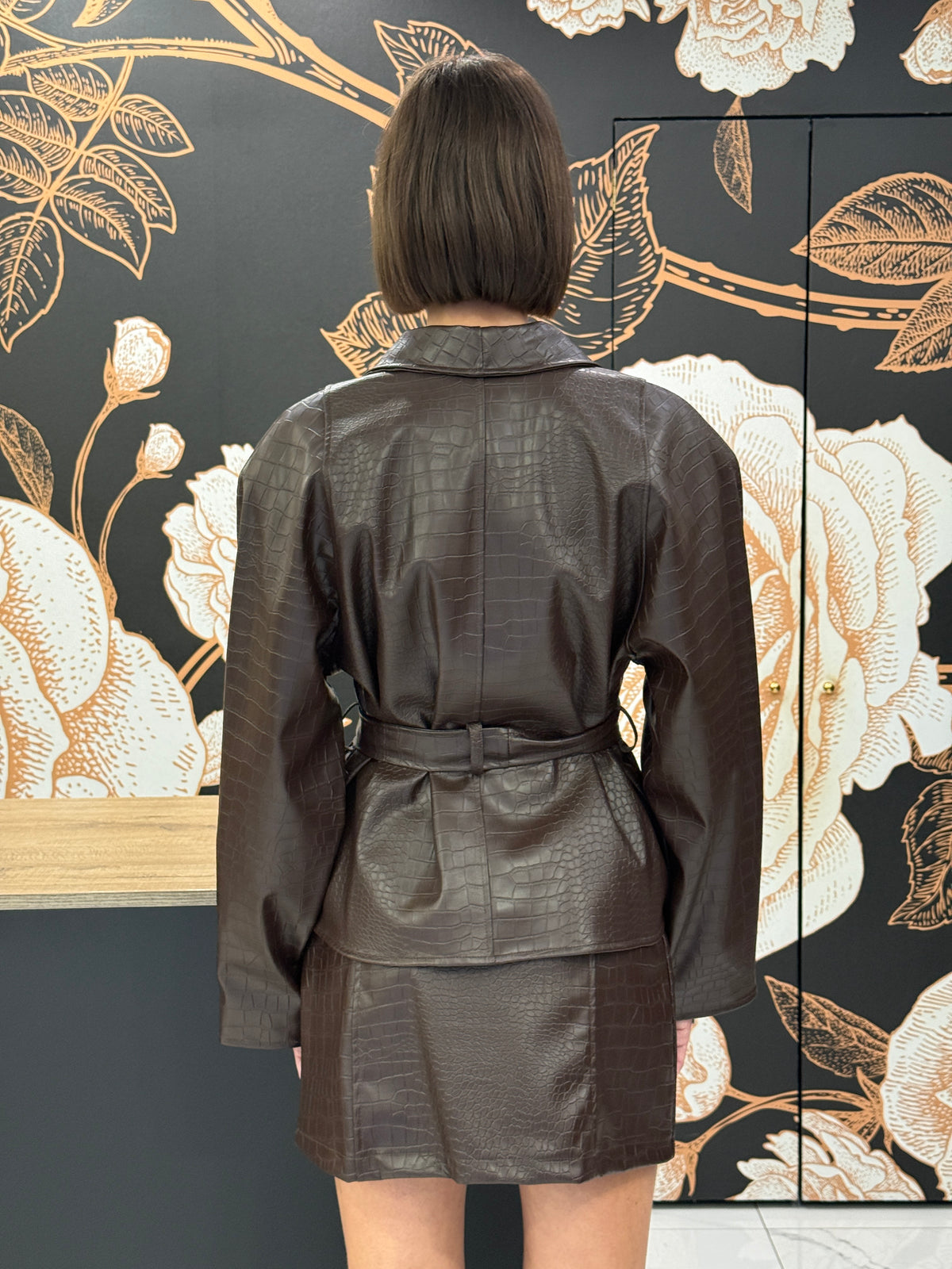 Giacca stampa cocco modello kimono moro - Haveone