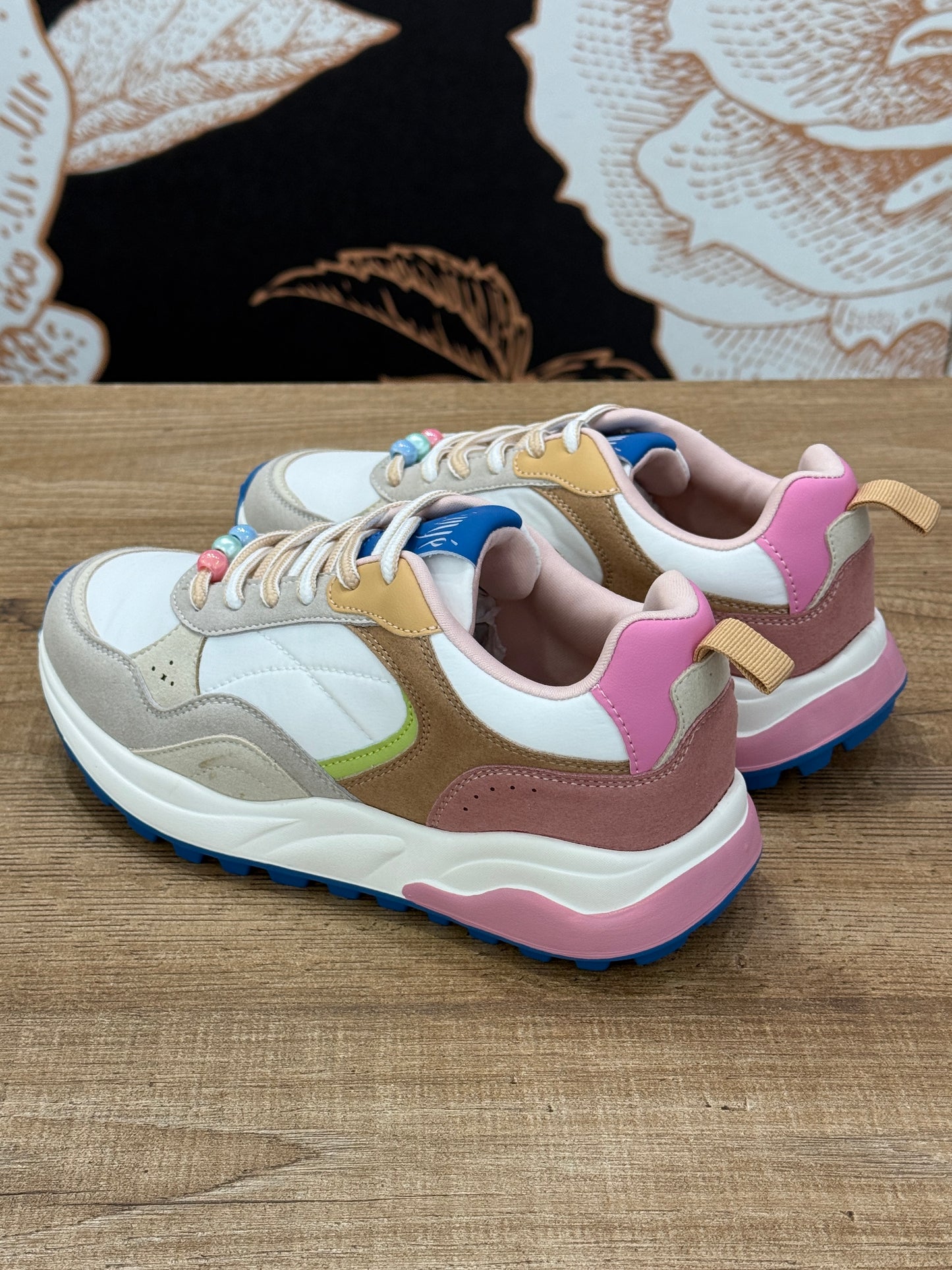 Sneakers multicolor con perline - Ovyé