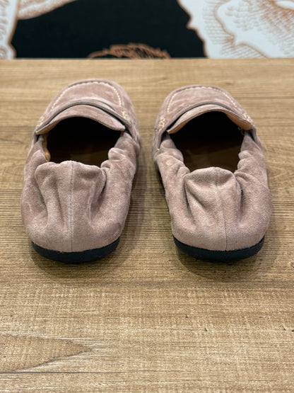 Mocassino slipper in camoscio cipria - Ovyé