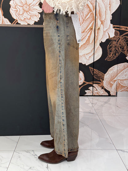 Jeans spennellato fit over - HAVEONE