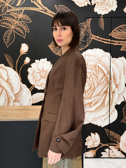 Giacca doppiopetto cioccolato - HAVEONE