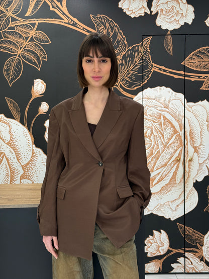 Giacca doppiopetto cioccolato - HAVEONE