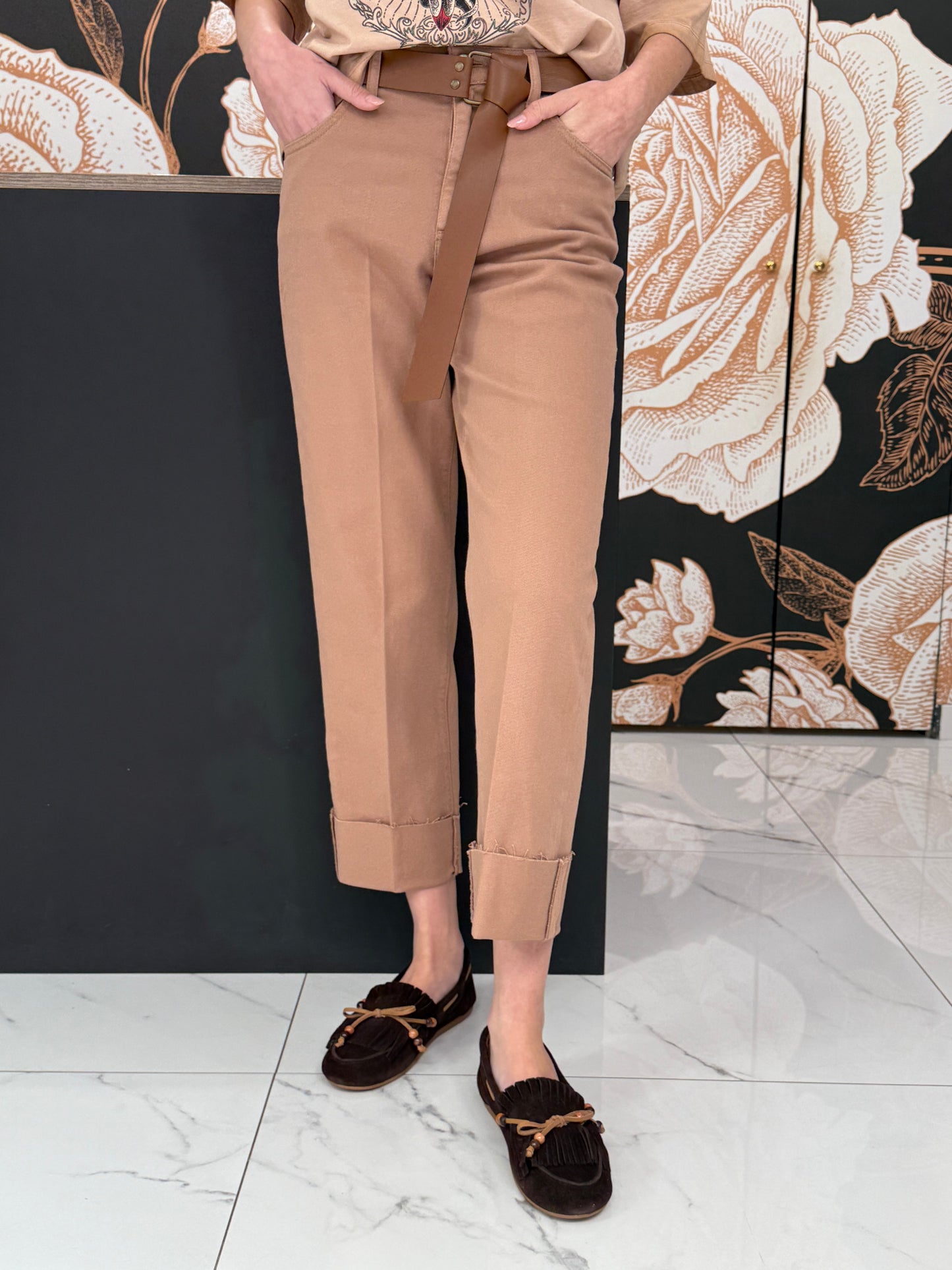 Jeans Mandy fit regolare colore biscotto - HAVEONE