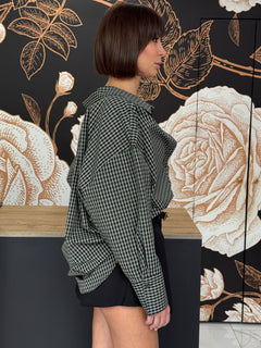 Camicia check + bralette nero - Vicolo