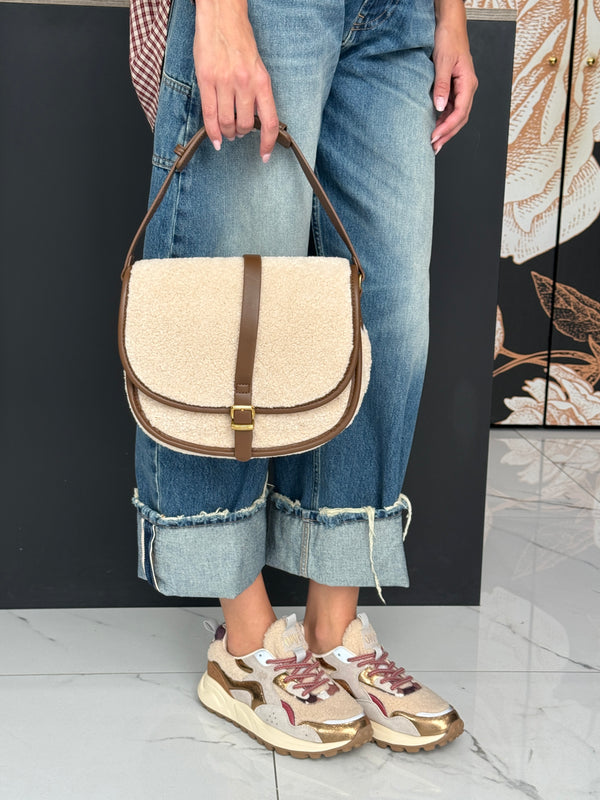 Borsa teddy Mocha colore crema - vicolo