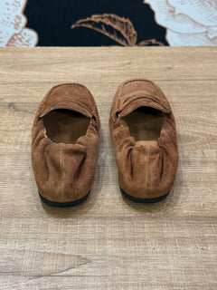 Mocassino slipper in camoscio cuoio - Ovyé