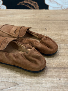 Mocassino slipper in camoscio cuoio - Ovyé
