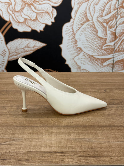 Slingback a punta con scollo alto burro - Ovyè