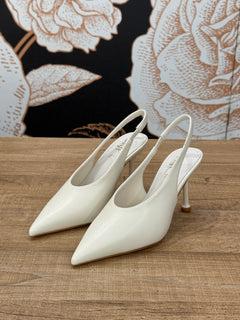 Slingback a punta con scollo alto burro - Ovyé