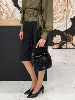 Borsa Hook Ecopelle Trapuntata Puffy -VICOLO