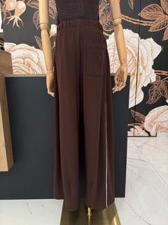 Pantalone con coulisse in vita moro - Vicolo