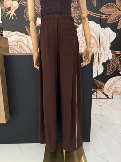 Pantalone con coulisse in vita moro - Vicolo