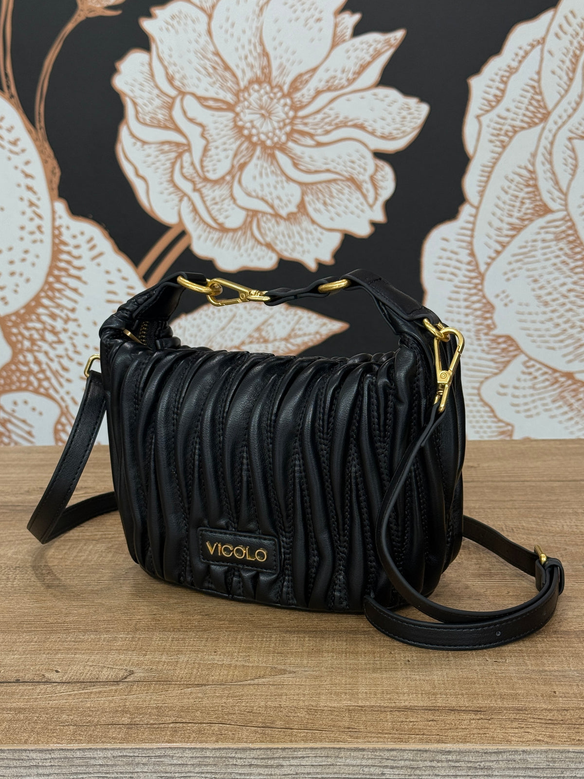 Borsa Hook Ecopelle Trapuntata Puffy -VICOLO