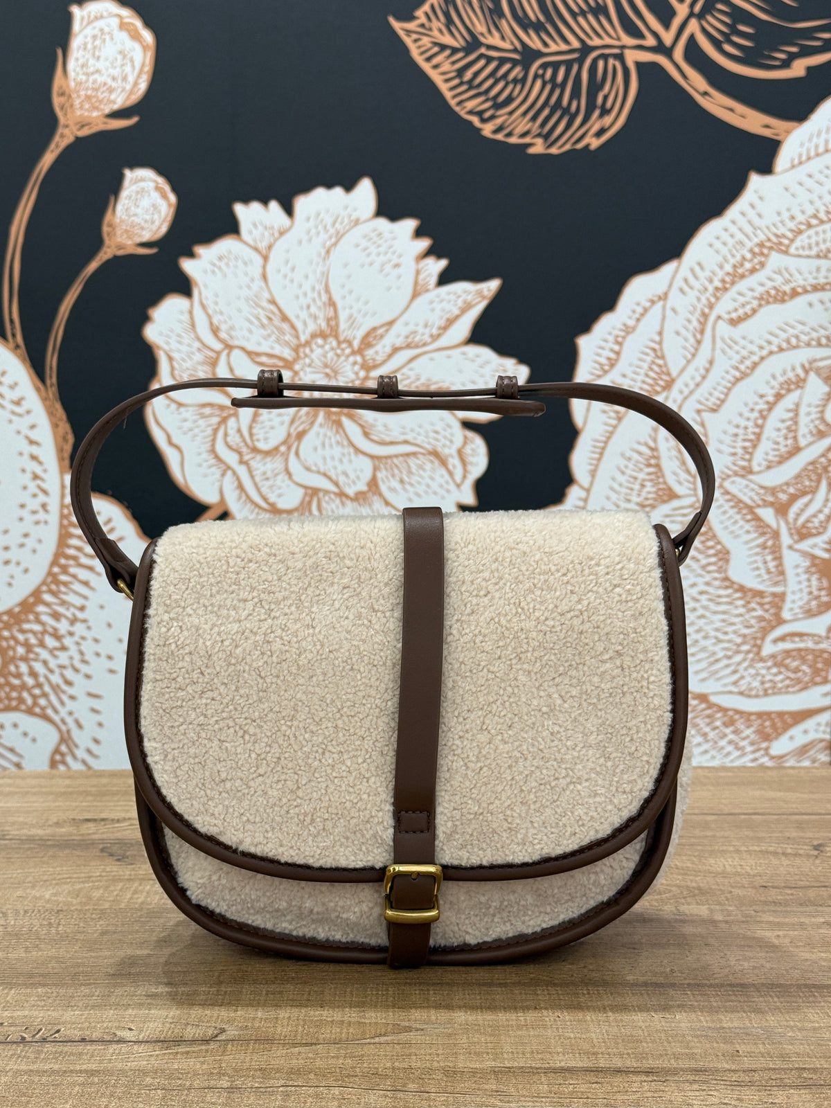 Borsa teddy Mocha colore crema - vicolo
