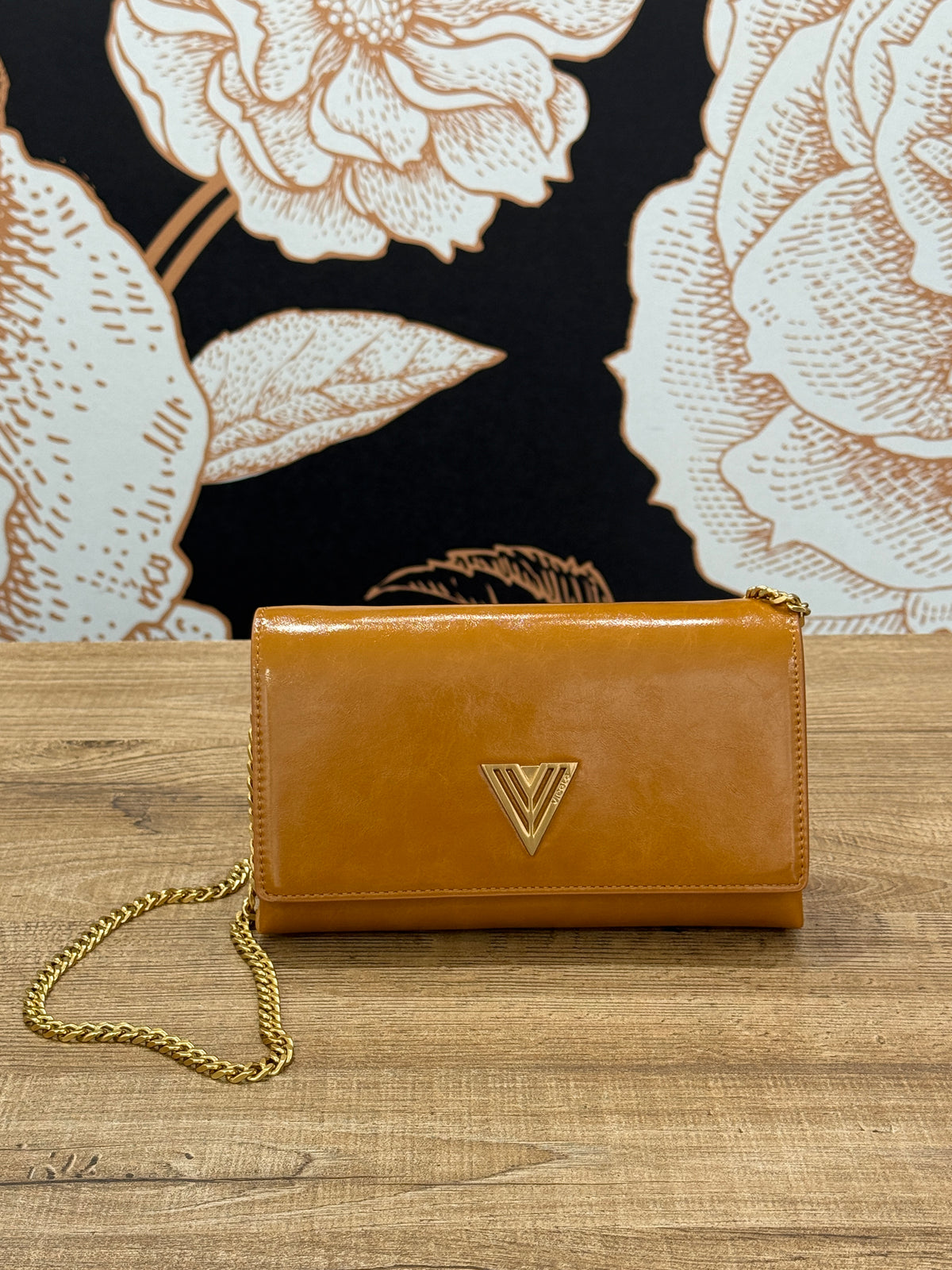 Borsa Shibuya a tracolla in ecopelle ocra- vicolo