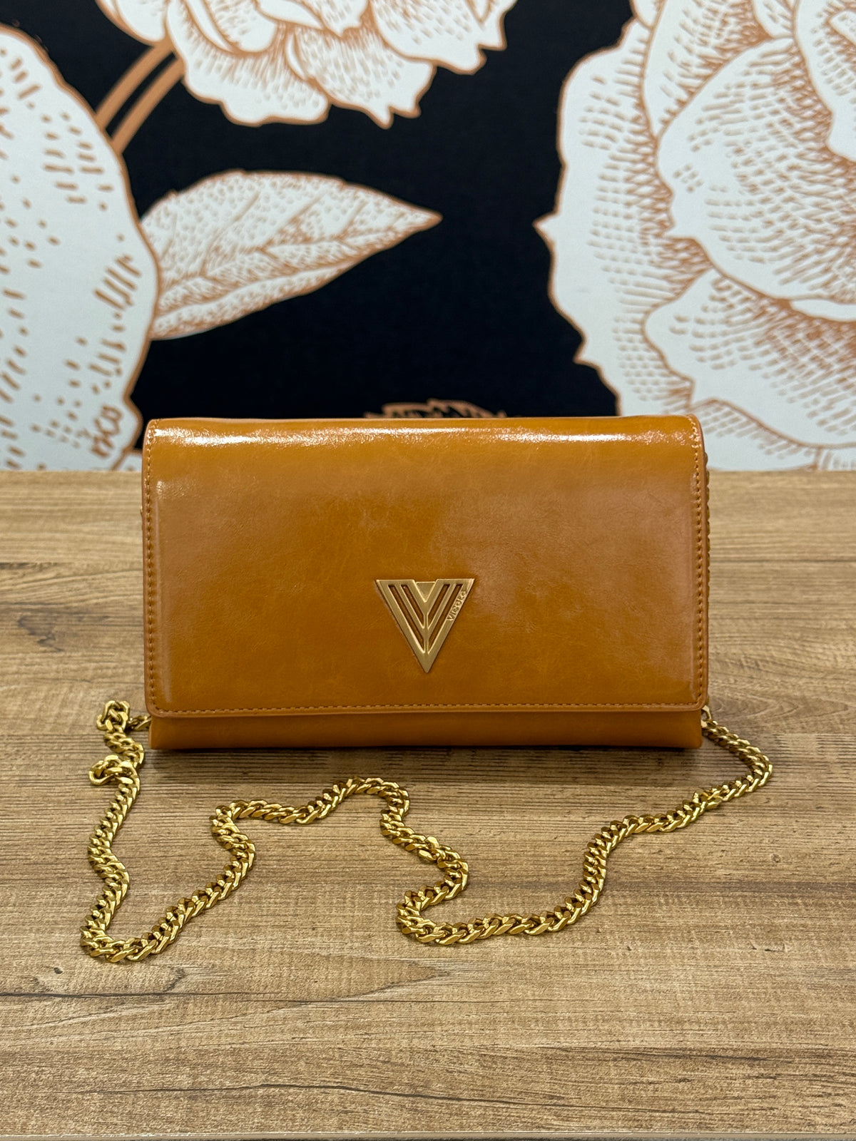 Borsa Shibuya a tracolla in ecopelle ocra- vicolo