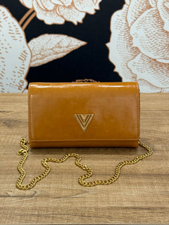 Borsa Shibuya a tracolla in ecopelle ocra- vicolo