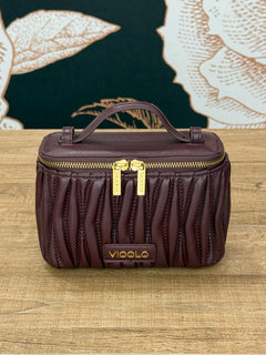 borsa charlotte trapuntata melanzana - Vicolo