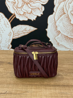 borsa charlotte trapuntata melanzana - Vicolo