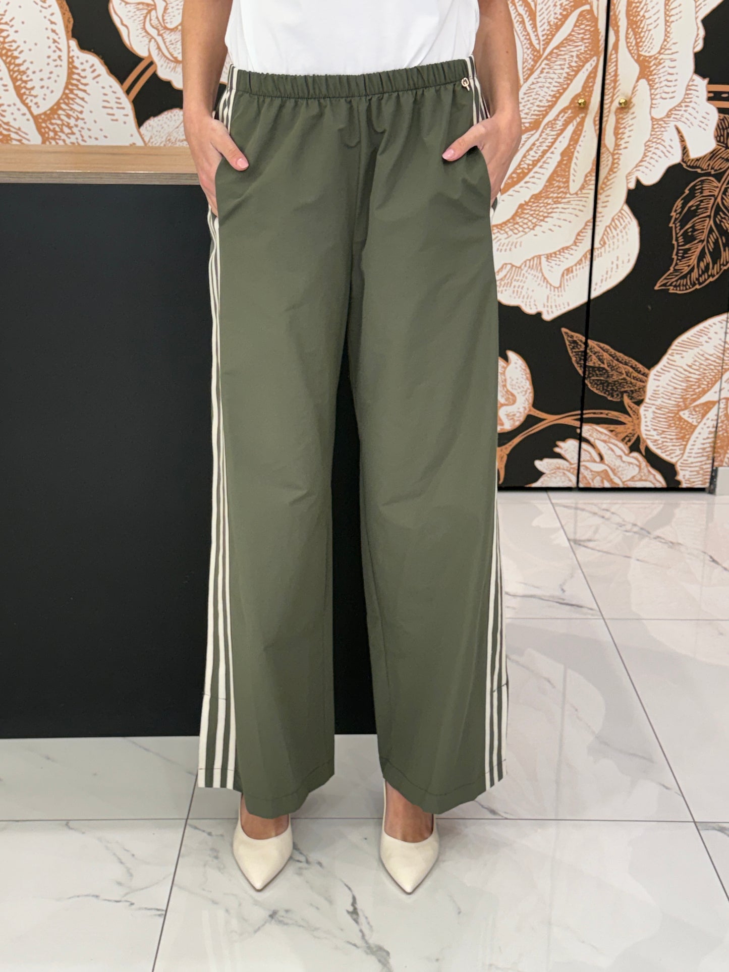 Pantalone acetato verde - Philia Loft