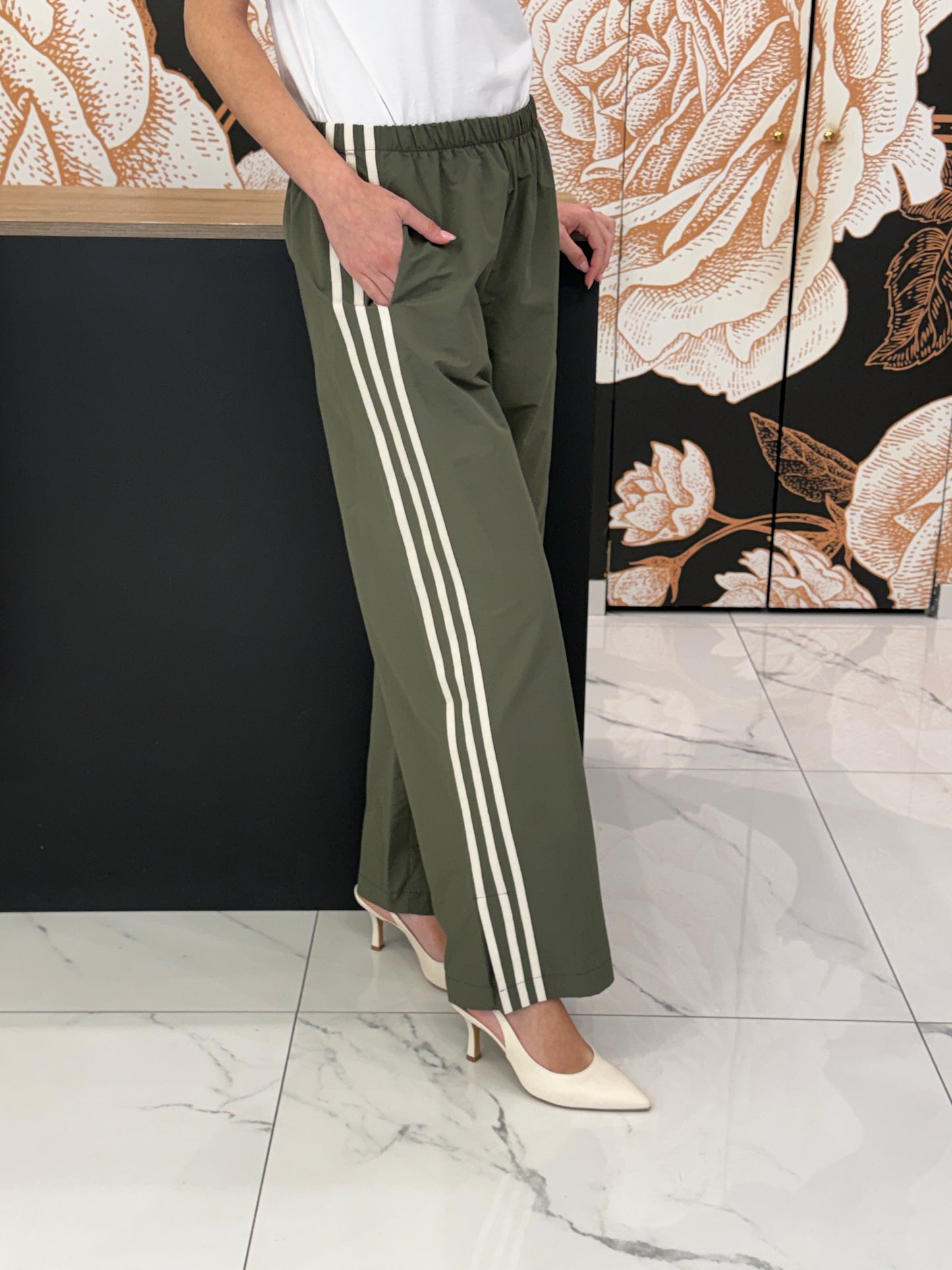 Pantalone acetato verde - Philia Loft