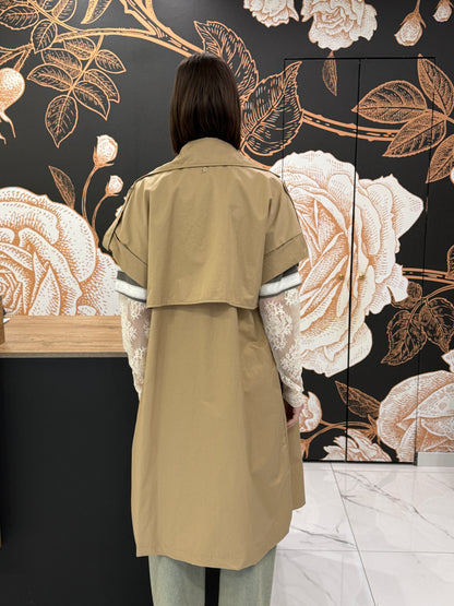 Trench smanicato beige - Philia Loft