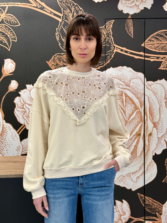 Felpa con ricamo - Philia Loft