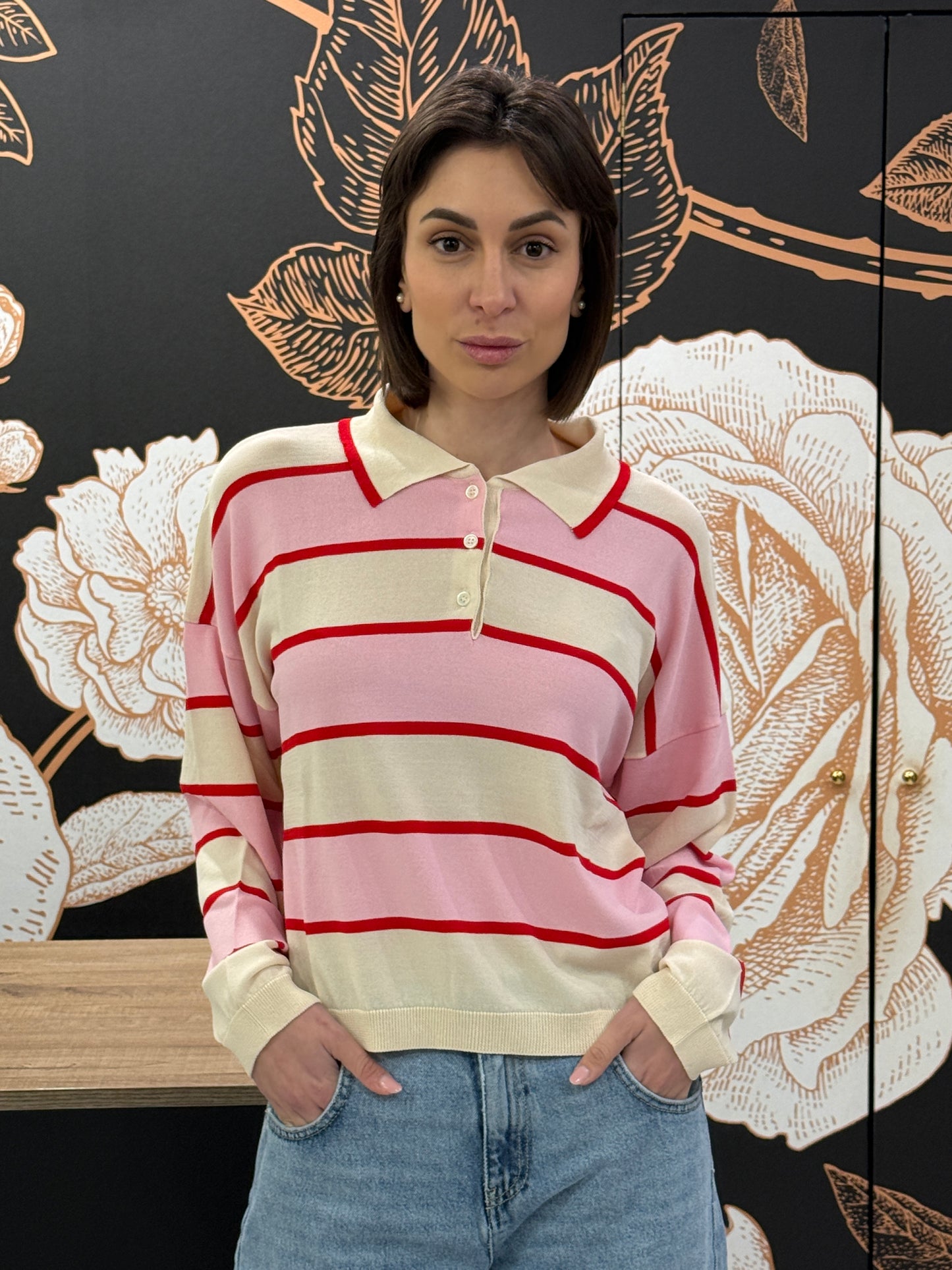 Maglia polo a righe - Vicolo